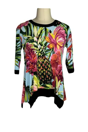 3/4 sleeve hanky banded tunic