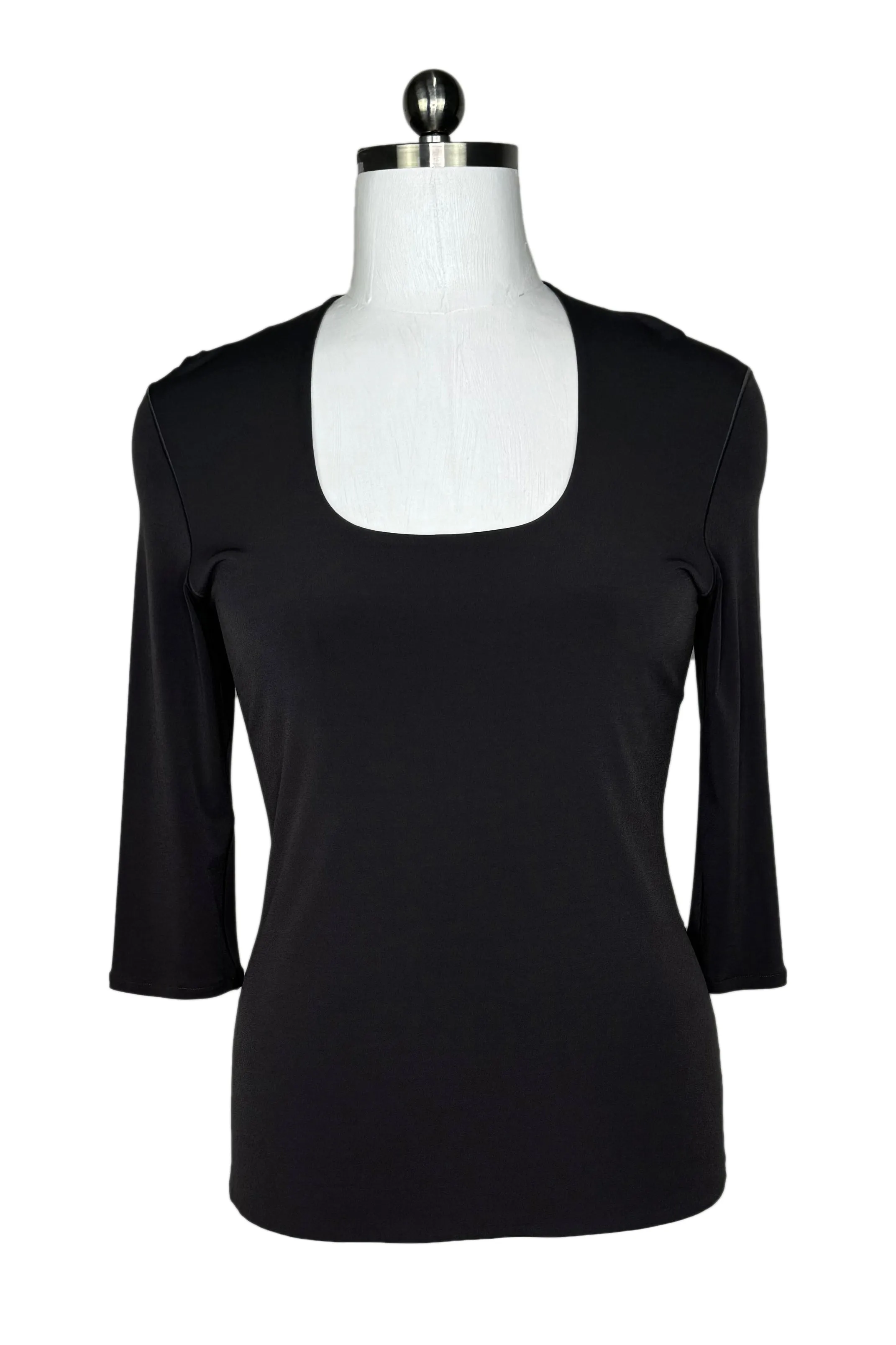 3/4 sleeve U neck tunic
