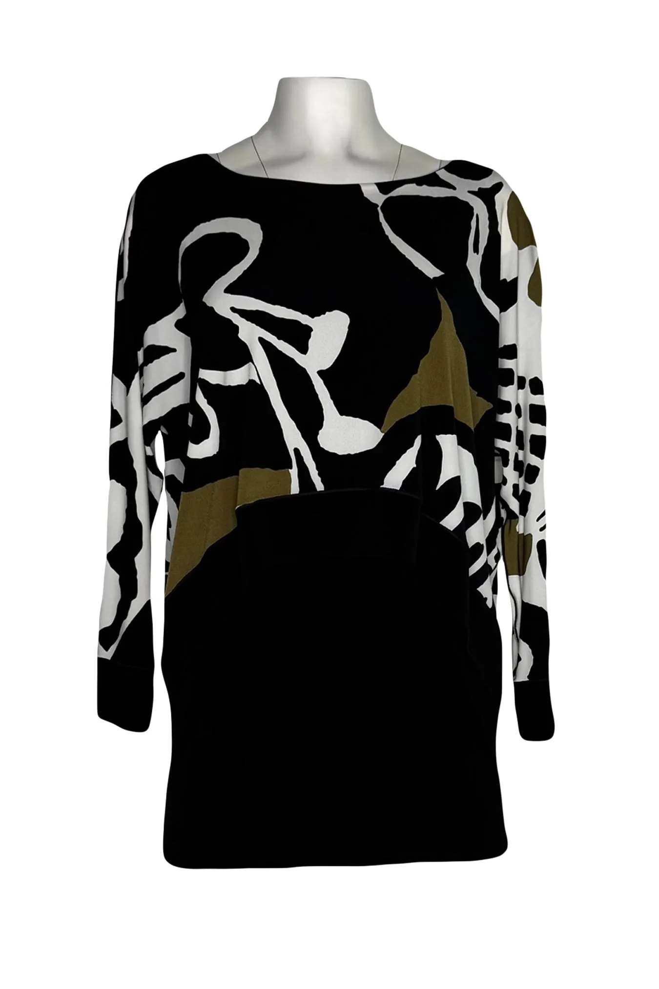 3/4 SLV Layered Banded Tunic