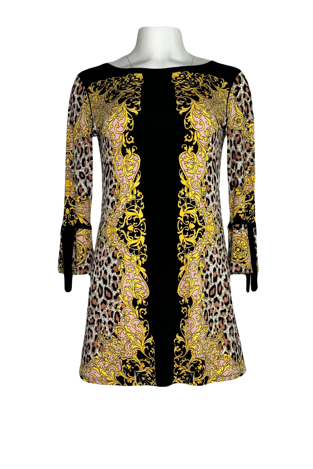 Boat neck 3/4 sleeve with ties single layer tunic