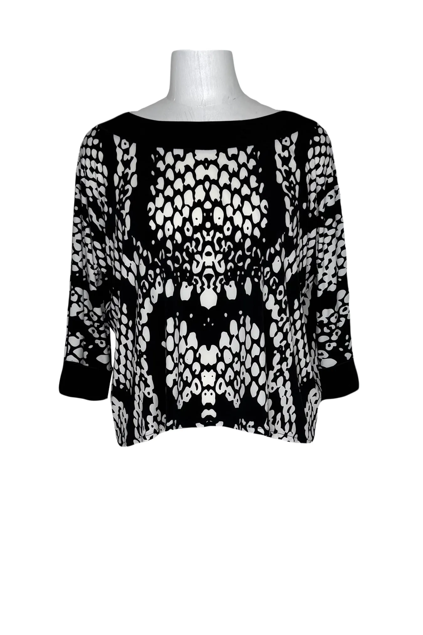 boatneck 3/4 sleeve single layer tunic