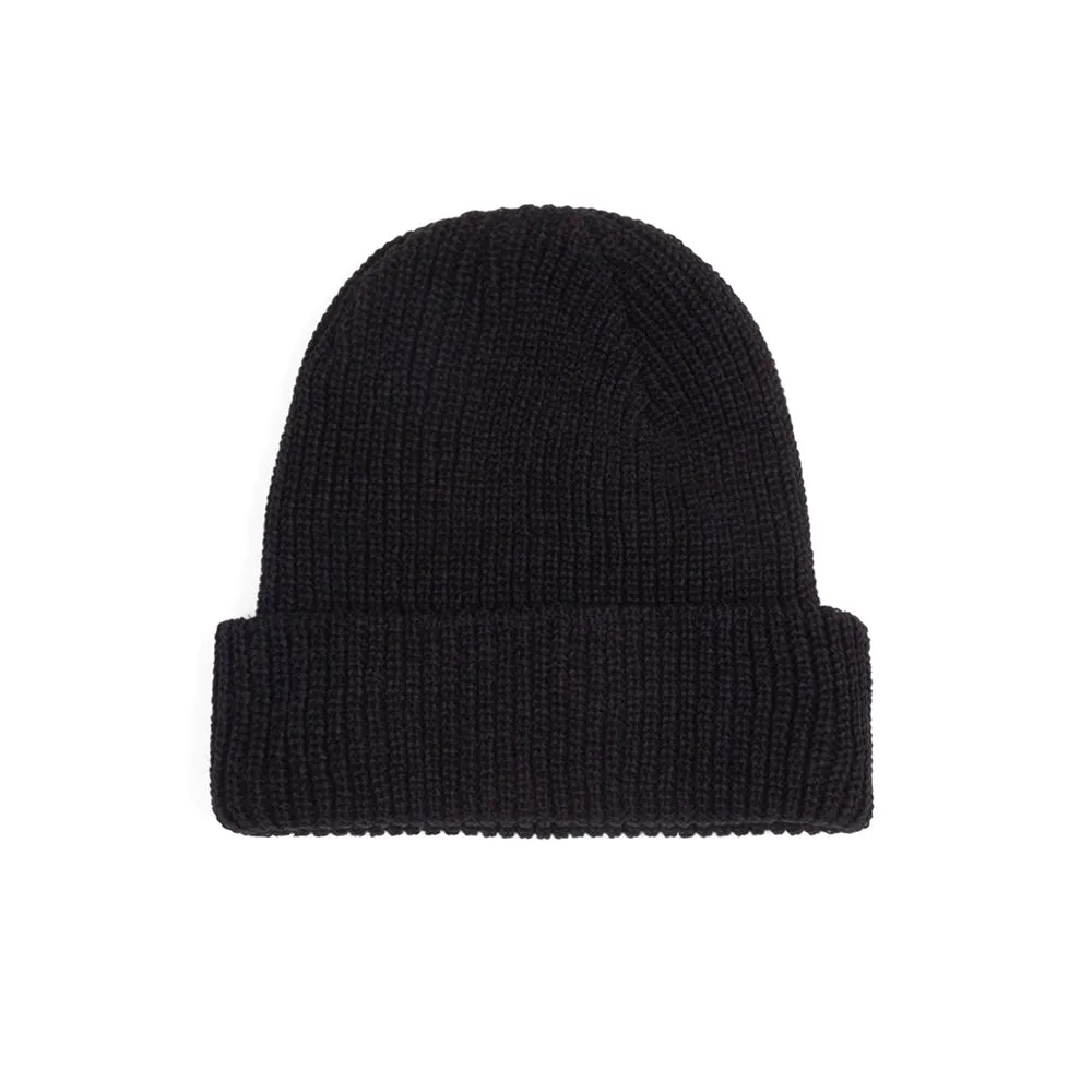 BS RUBBER WAPPEN BEANIE BLACK