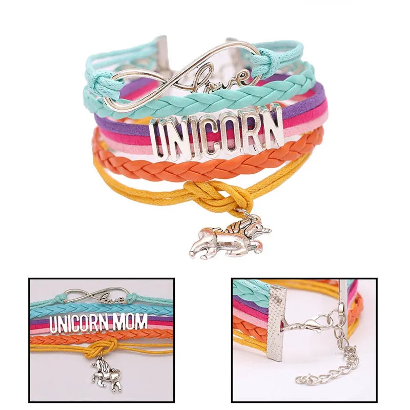 Colored Unicorn Bracelet
