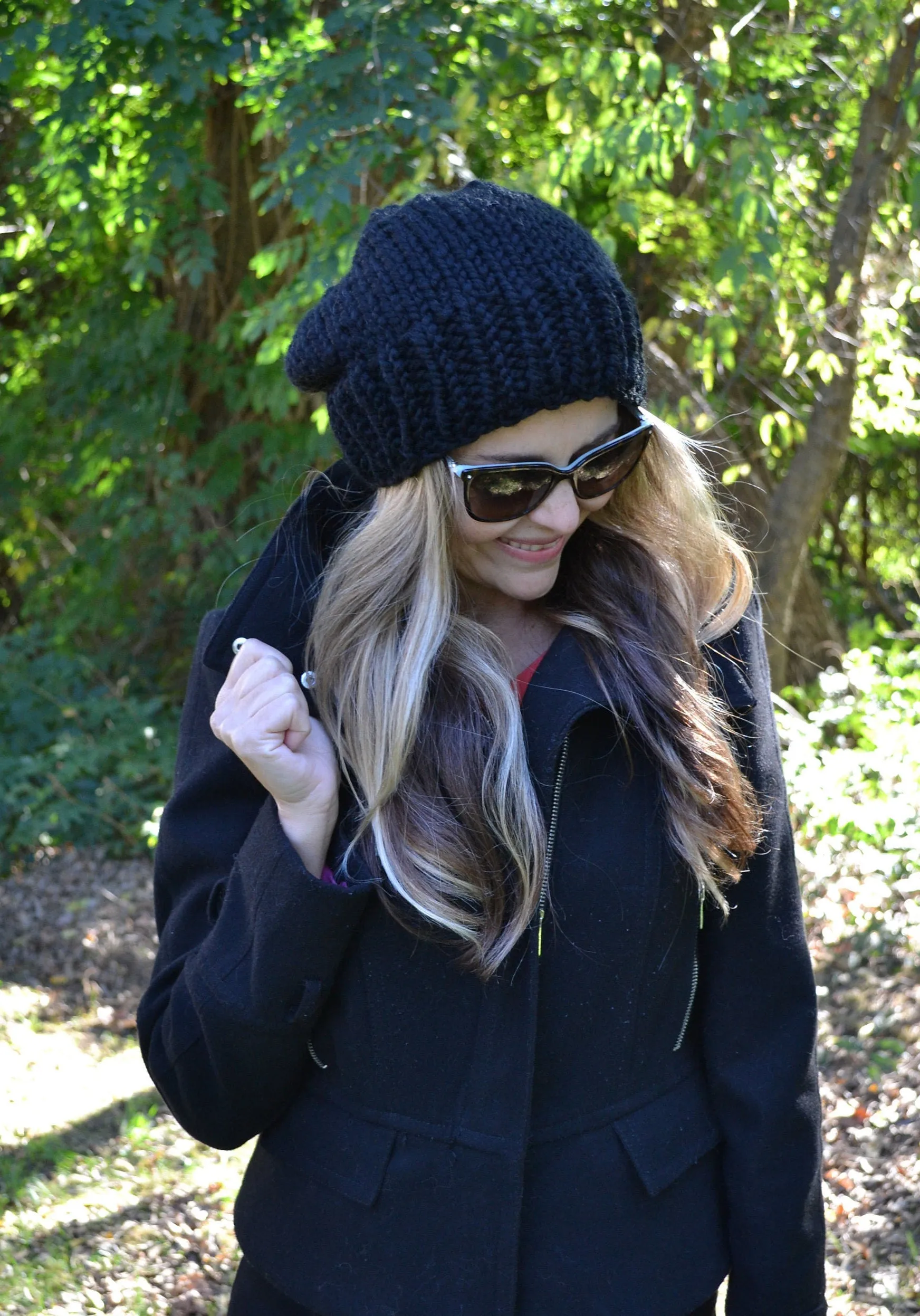 DIY Knitting Pattern Unisex Slouchy Beanie hat, Easy Slouchy Cap, Unisex slouchy hat, The Milano Slouchy Beanie Hat Toque Cap Winter Hat