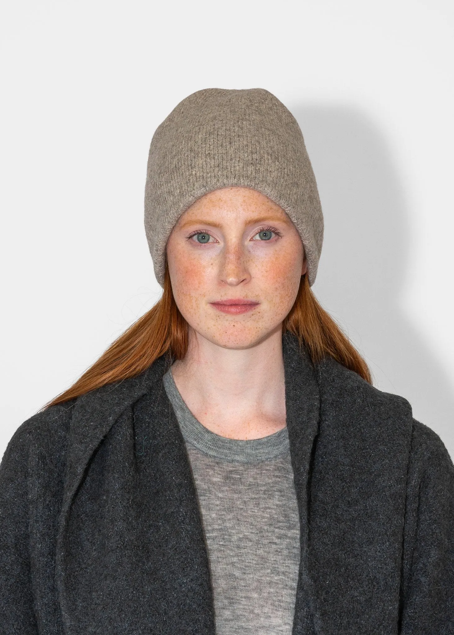 Double Beanie in Dust