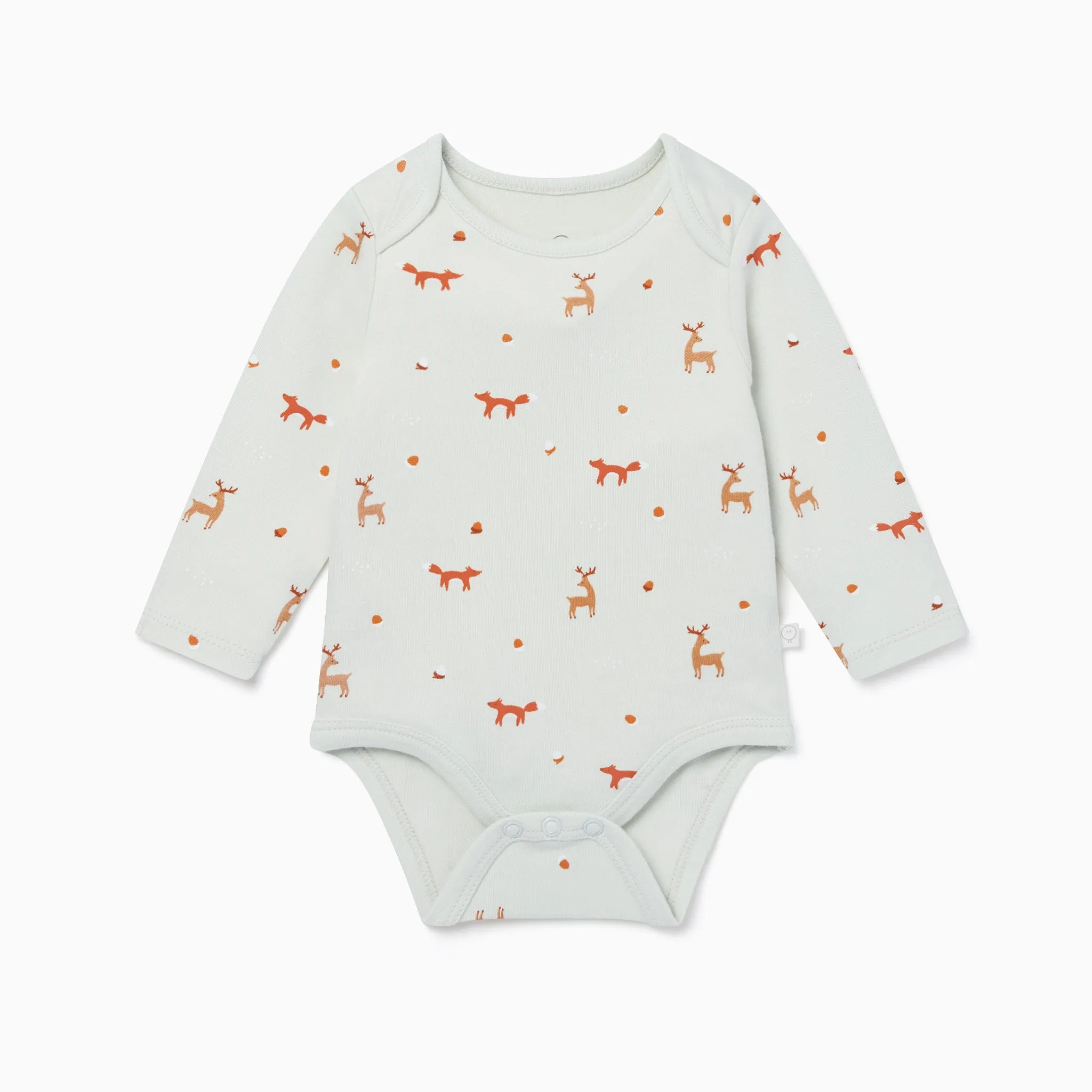 Fox Print Long Sleeve Bodysuit