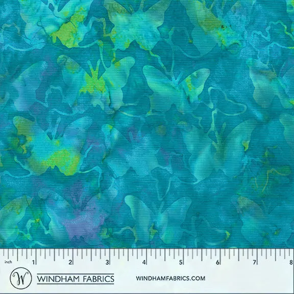 JDJ - Mediterranean Sea Jacqueline de Jonge 3758Q-X Cyan Batik Cotton