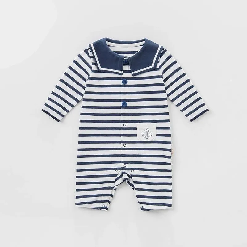 Jumpsuit with Sailor Collar