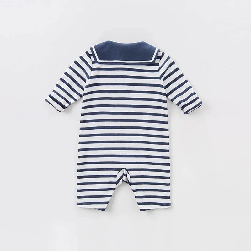 Jumpsuit with Sailor Collar