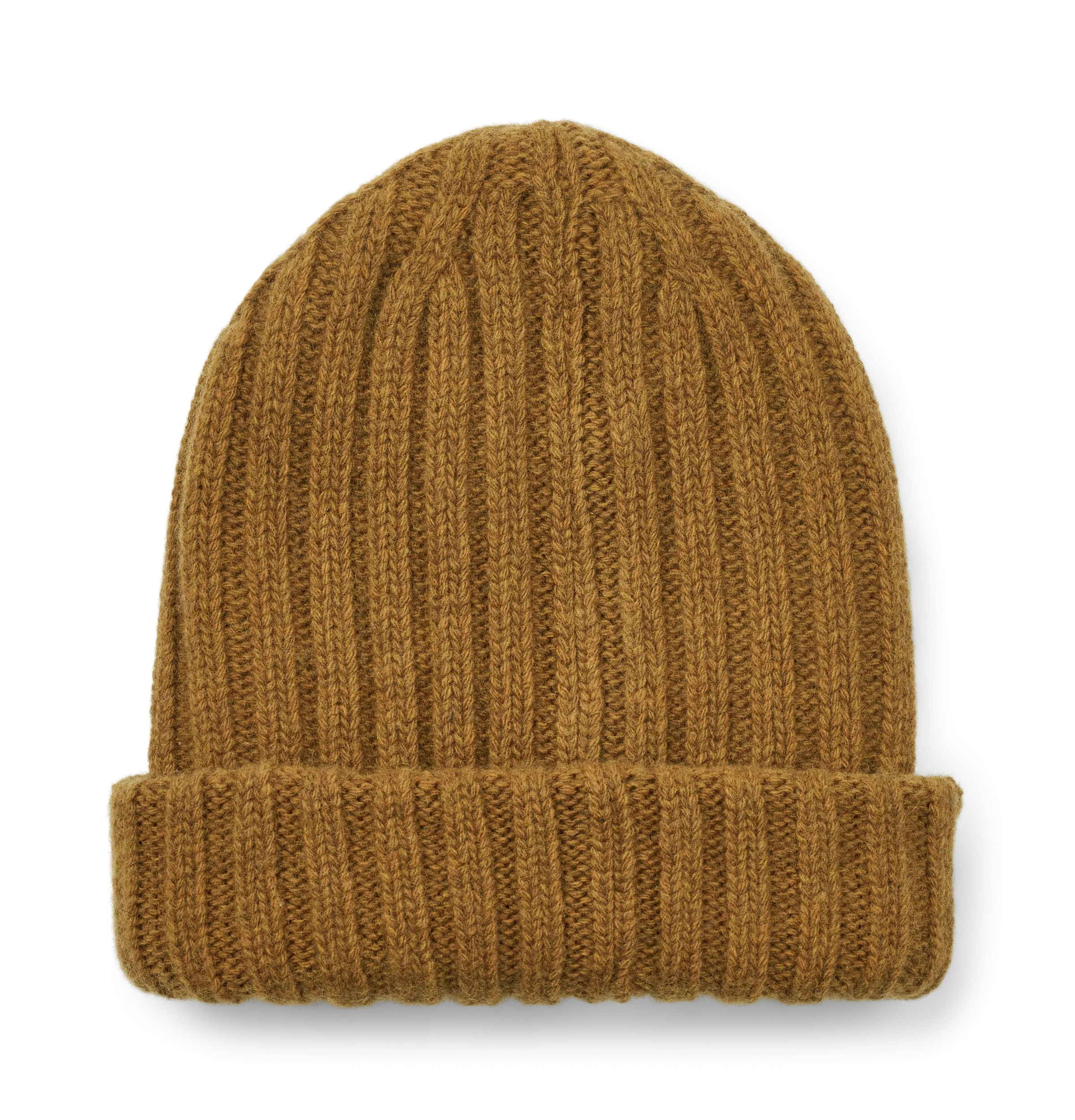 Kari Lambswool Beanie - Dried Tobacco