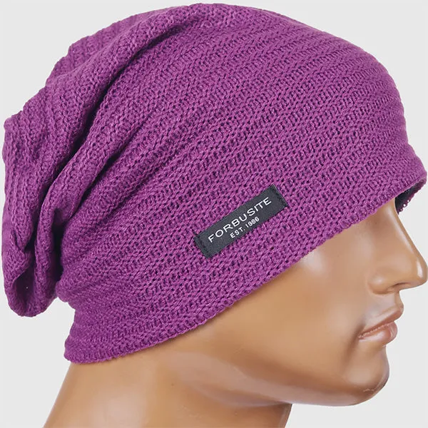 Mens Baggy and Long Beanie Hats Striped B307