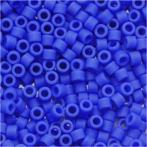 Miyuki Delica Seed Beads, 11/0 Size, Matte Opaque Cyan Blue DB1588 (2.5" Tube)