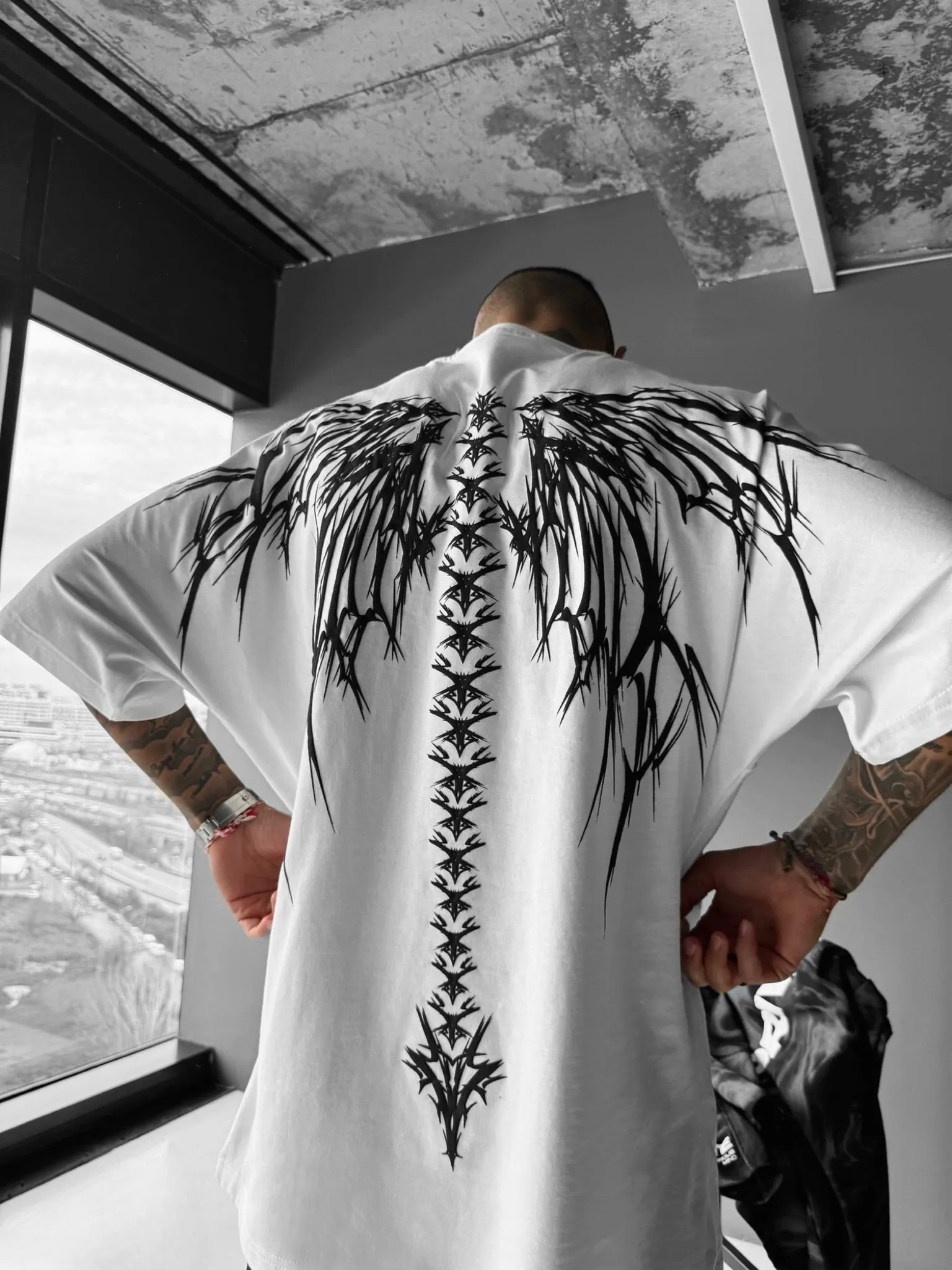 Oversize Hell T-shirt - White