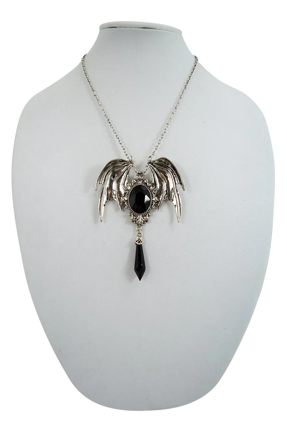 Restyle Della Morte Gothic Vampire Bat Broach Pendant Necklace