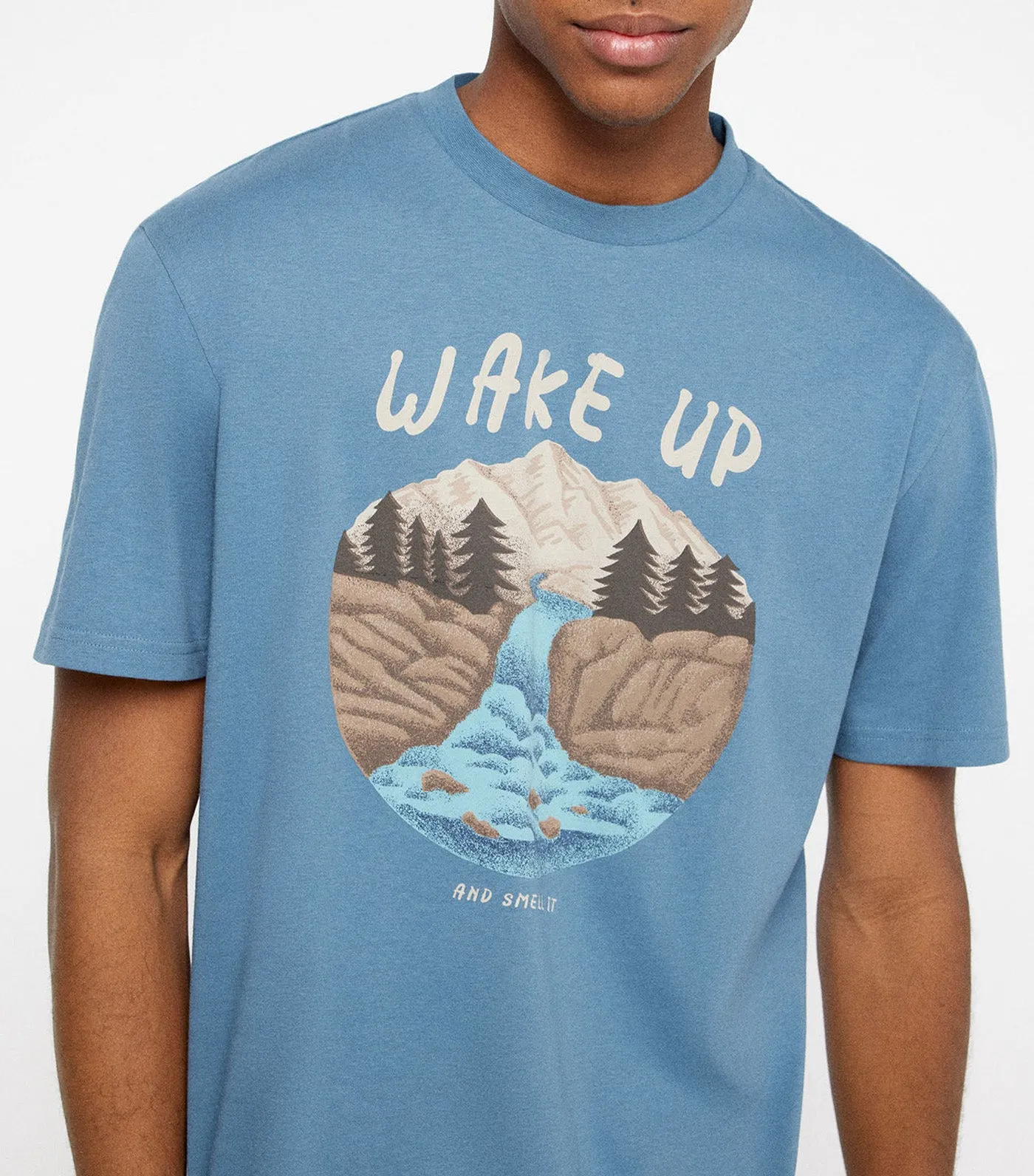 Wake Up T-Shirt Blue
